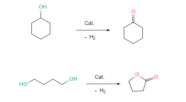 醇脱氢到醛/酮/酯