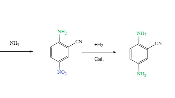 雷尼镍催化剂选择性加氢实例：2,5-二氨基苯甲腈的合成